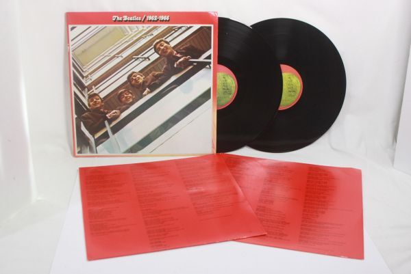 英LP The Beatles 1962-1966 UK盤 英国盤 赤盤 Stereo 歌詞付きオリジナルインナースリーブ付 ステレオ ザ・ビートルズ拍卖