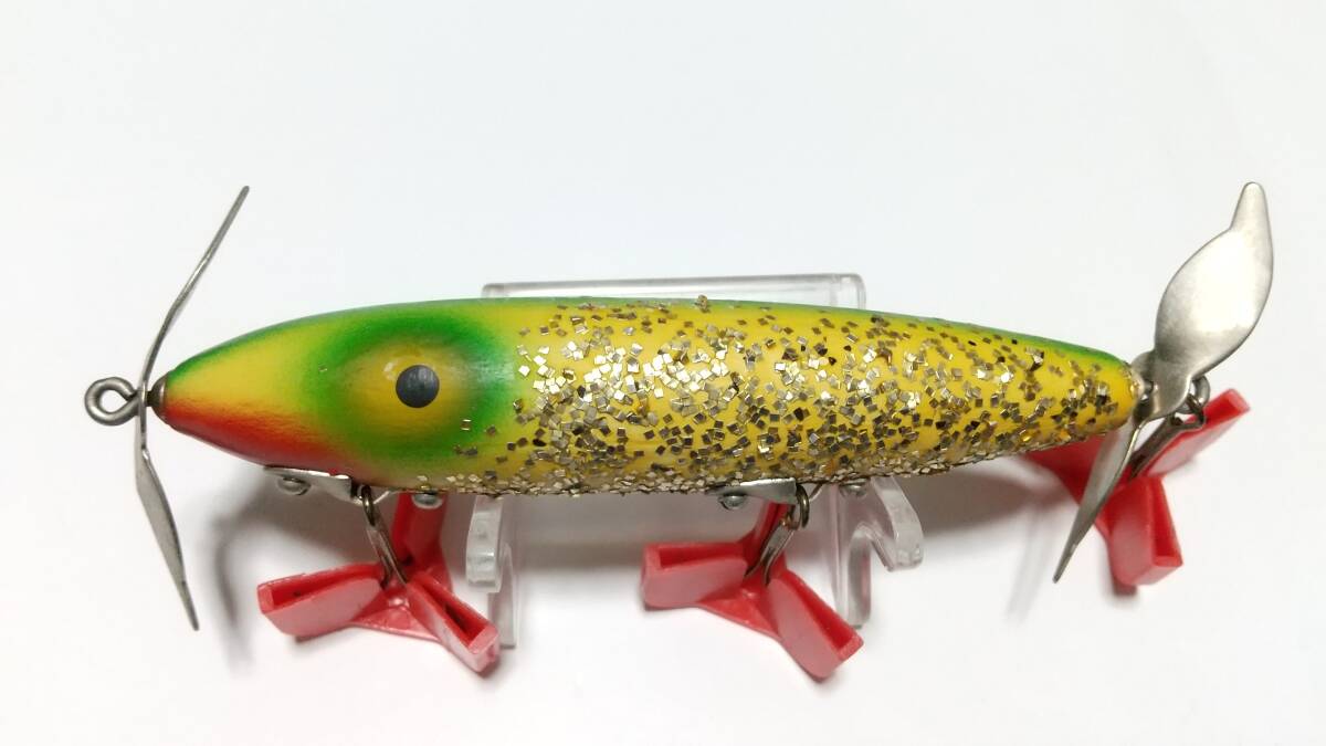 1 OLD ギルモア ジャンパー グリーンバックシルバーラメ JUMPER 約10.5cm GILMORE ウッド WOOD トップ TOP オールド 拍卖