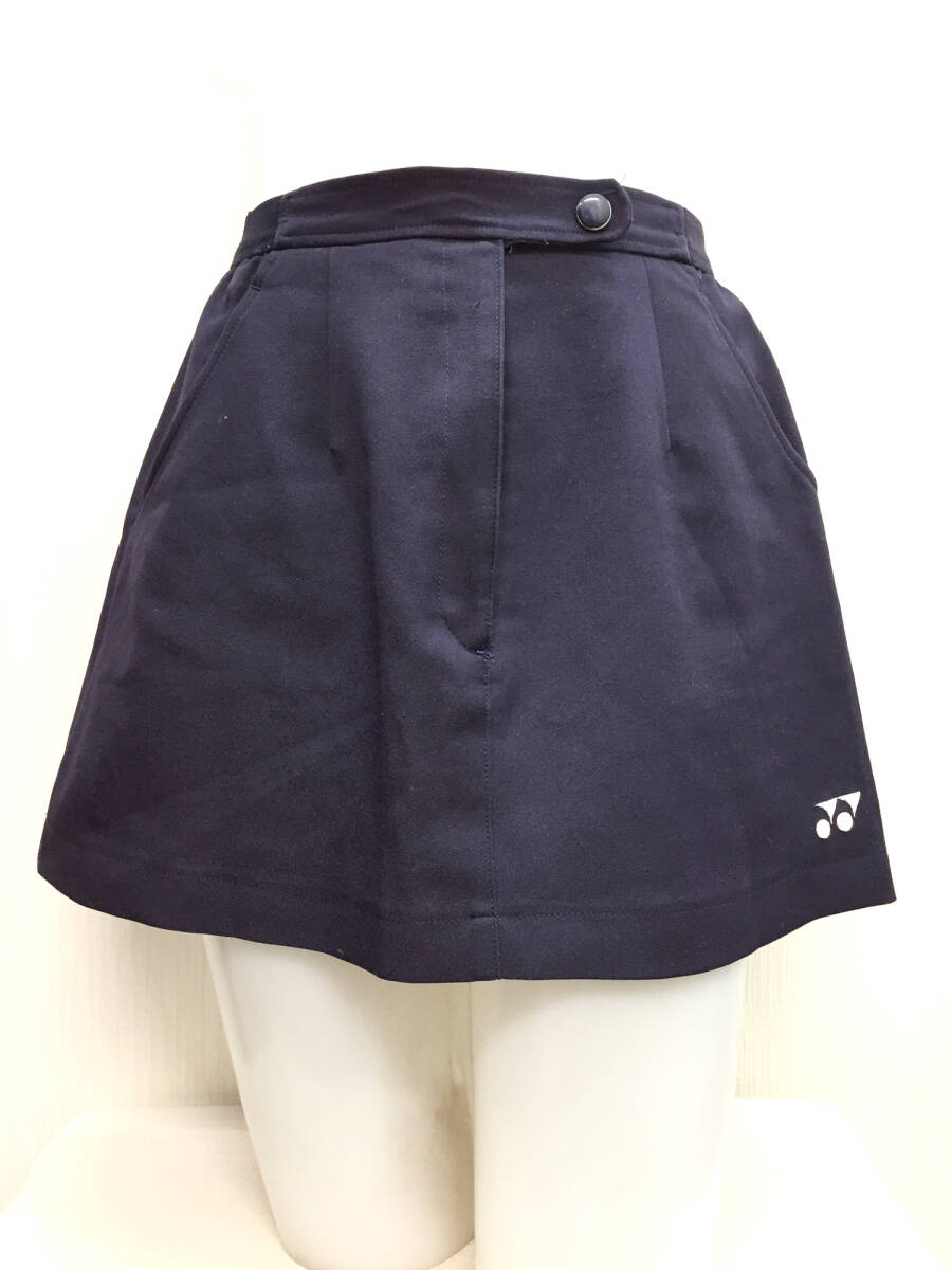 a■美品 YONEXヨネックス テニス用 ノンプリーツ紺スコート 67/可拍卖