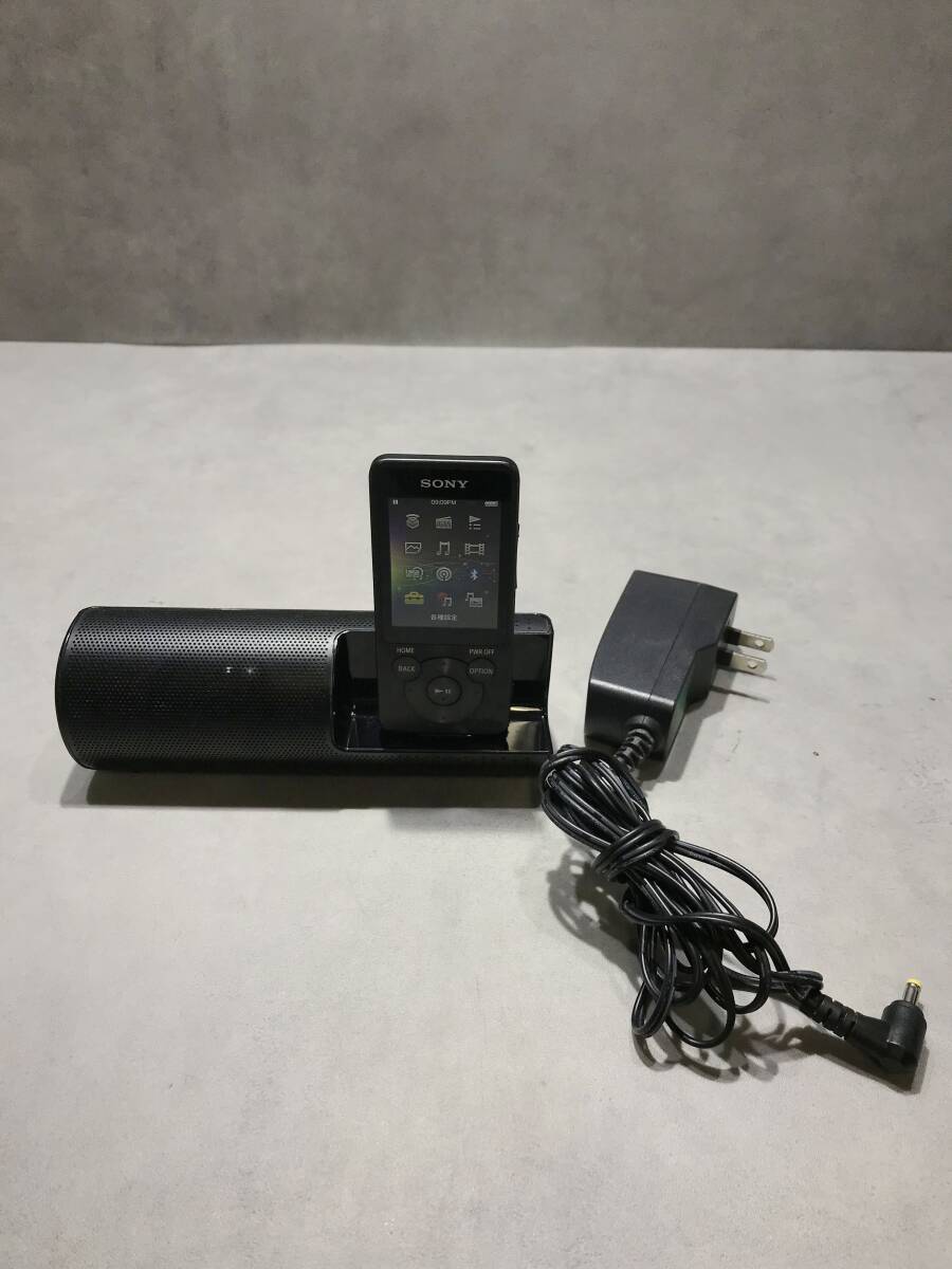 S9994◎SONY ソニー WALKMAN ウォークマン NW-S14 8GB アクティブスピーカー RDP-NWT19 アダプタ付属 リセット済【動作品】250302拍卖