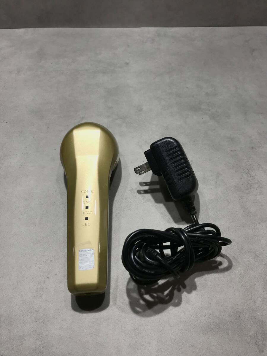 S10177◎Dr.Ci:Labo ドクターシーラボ Esthe Up 4 多機能エステ美顔器 EMS 超音波マッサージ 温感 動作OK【保証有】250310拍卖