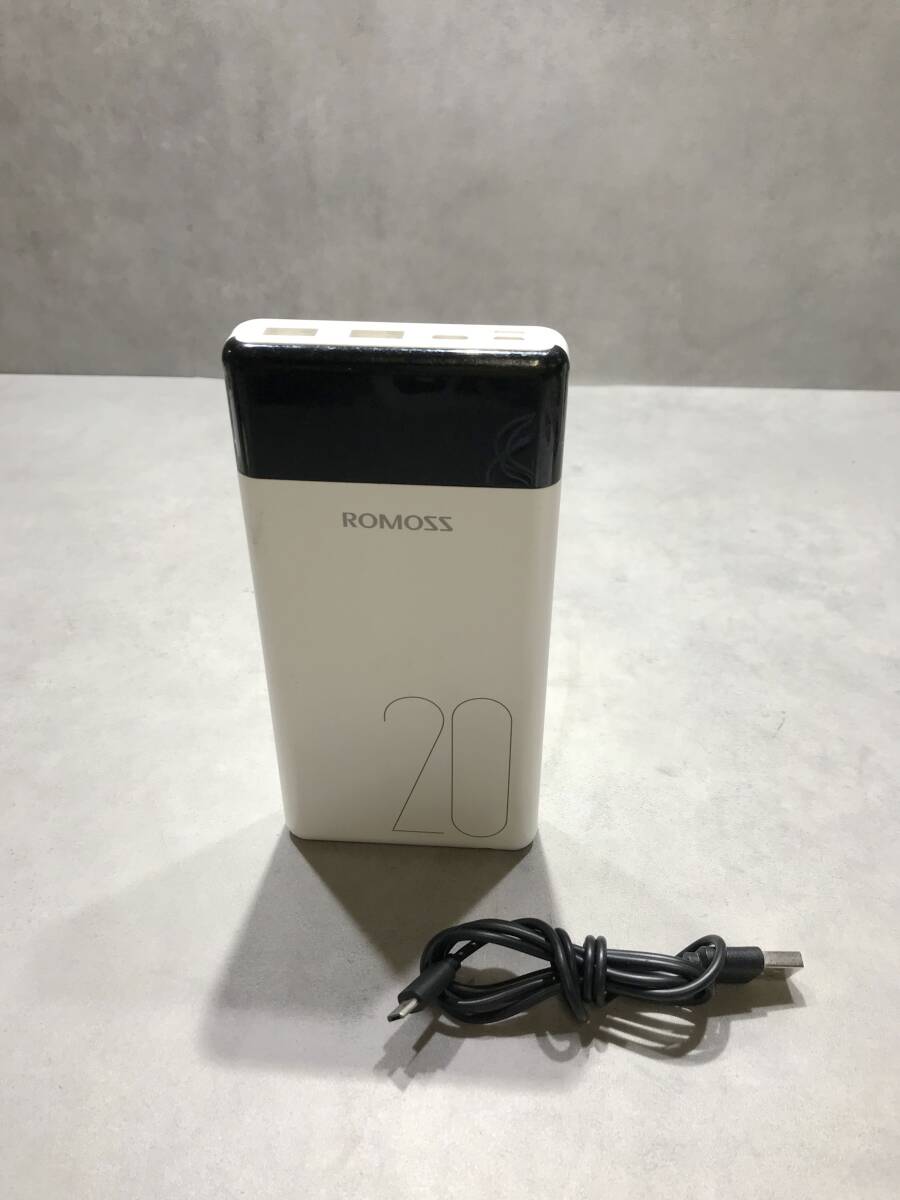 S10573◎ROMOSS モバイルバッテリー 20000mAh ホワイト 250318拍卖