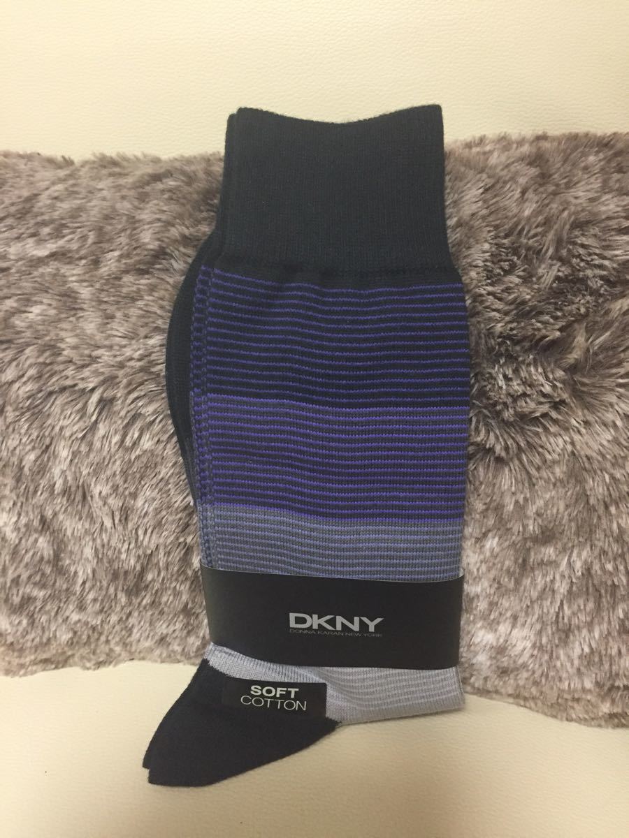 774.新品☆ダナキャラン☆メンズハイソックス☆25~27センチ拍卖