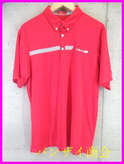 【送料300円可】5230b21◆美品です◆吸汗速乾◆BRIDGESTONE GOLF ブリジストンゴルフ 半袖ドライポロシャツ LL/ジャケット/ベスト/パンツ拍卖