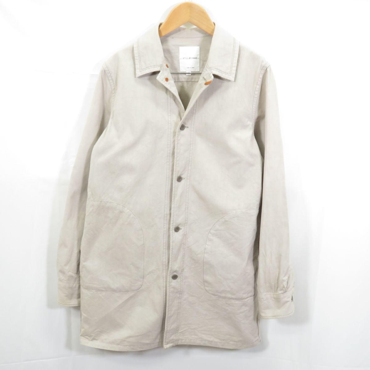 STILL BY HAND コットンツイル スプリング ショップ コート size46/スティルバイハンド 0303拍卖