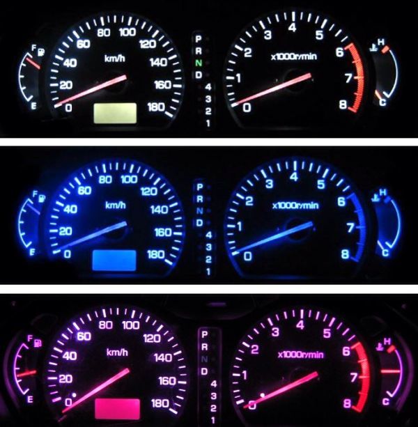 シャリオグランディス メーターLED照明1台分セット! レッド拍卖