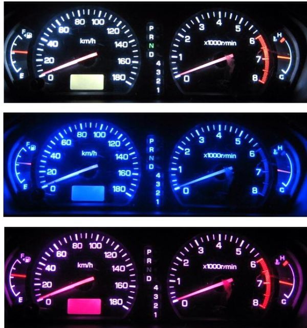 RVR N64W N74W メーターLED照明1台分セット! レッド拍卖