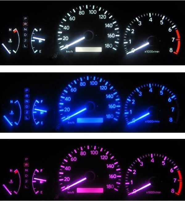 カムリ V20/V21/V25 メーター照明用LED 1台分セット! ホワイト拍卖