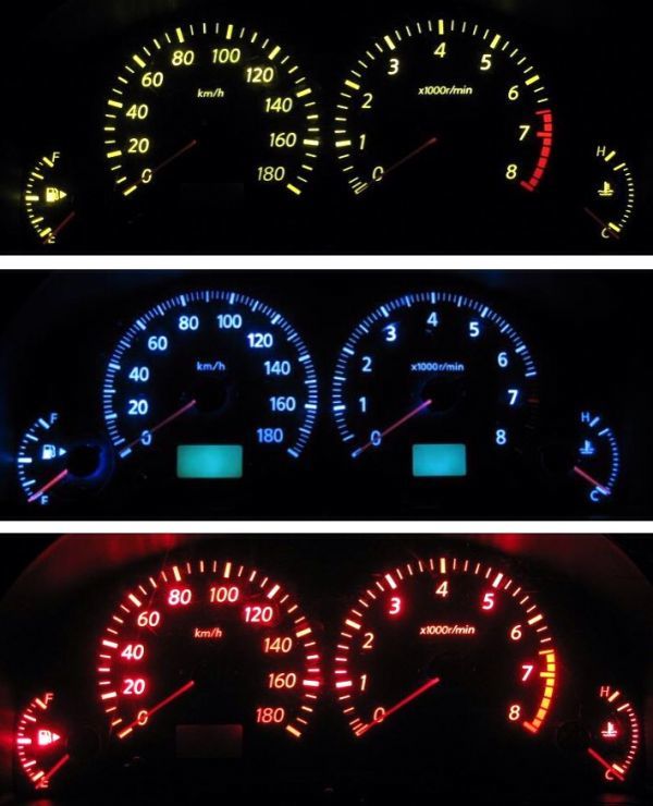 V35 スカイライン! メーター照明LED1台分セット! ホワイト拍卖