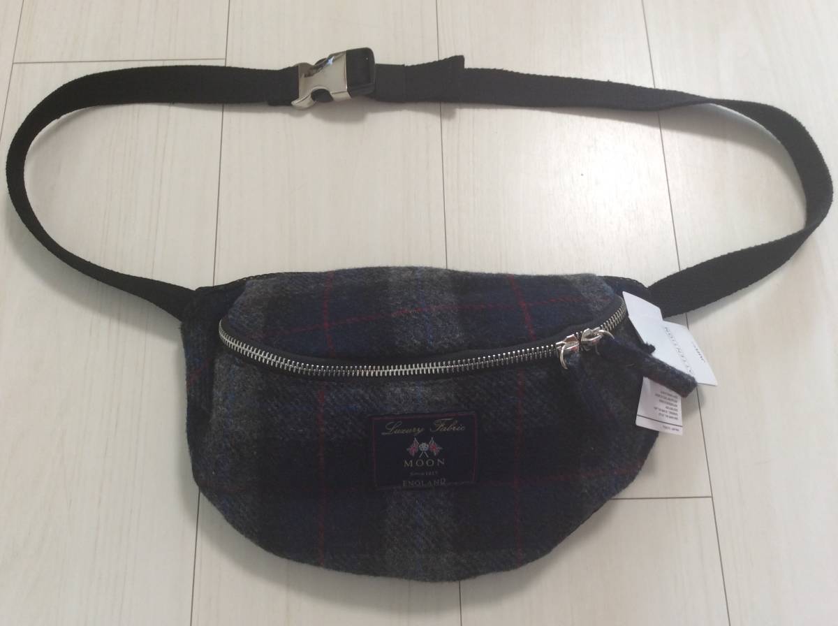 【新品未使用】定価7590円 JUNRed MOON別注ウエストバッグ コラボ ボディバッグ カジュアル ビジネス 定番 ベーシック 収納 ウール拍卖