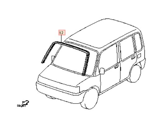 在庫希少!【未使用 ダイハツ 純正】ムーヴカスタム L900/910S ウインドシールド アウトサイド モールディング拍卖