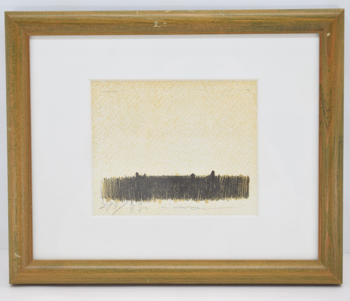 真作保証 周豪 『 作品 6 』 リトグラフ 直筆サイン有 293/380 額装 版画 版画芸術87号 オリジナル 中国 RP-317M/503拍卖