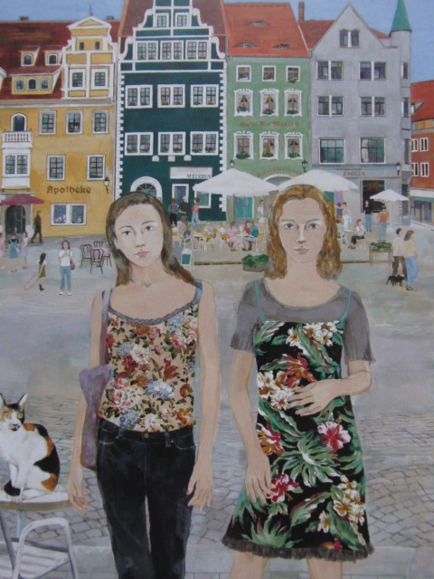 広瀬きよみ、【マイセンの昼ざかり】、希少な額装用画集より、新品額装付、状態良好、送料込み拍卖