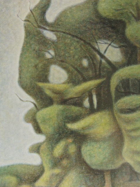 牛島憲之、【森】、希少な大判額装用画集より、新品額装付、状態良好、送料込み拍卖