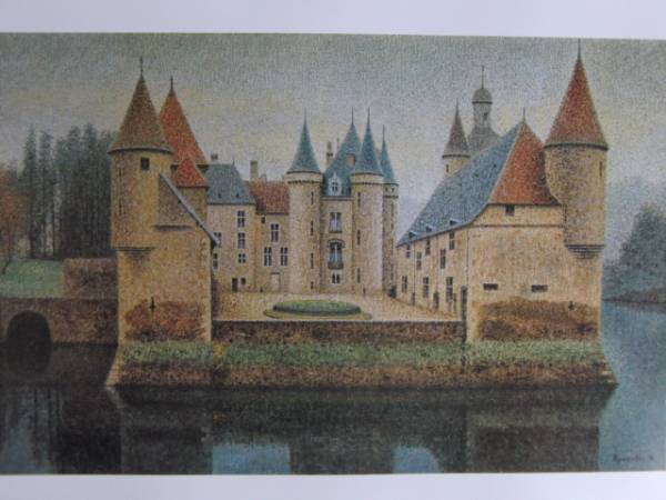 西村 龍介、古城、希少画集画、新品額装付、状態良好、送料込み、y321拍卖