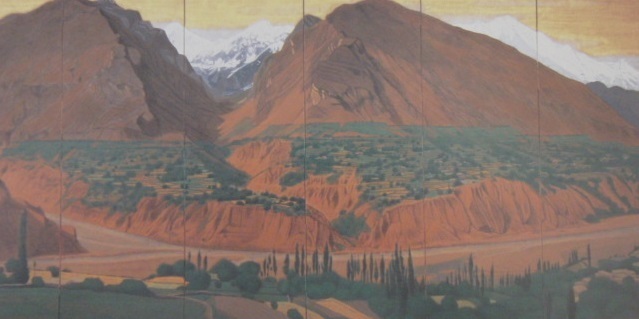 平山郁夫、【大毘波沙国桃源境】、希少な額装用画集より、新品額装付、状態良好、送料込み拍卖