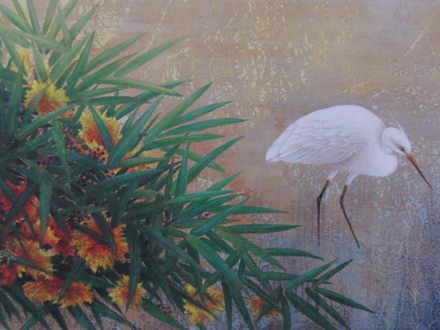 鳥山玲、【霜月頃】、希少な額装用画集より、新品額装付、状態良好、送料込み拍卖