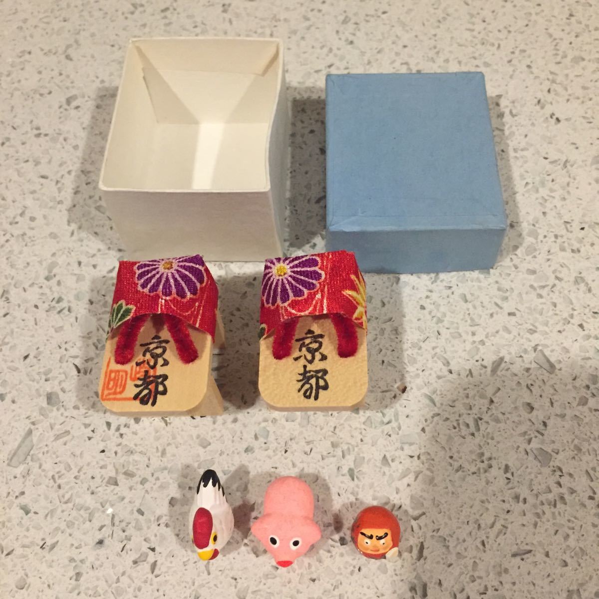 民芸品 京都 雑貨 舞妓 高下駄 鶏 豚 だるま 置物 インテリア 未使用品拍卖