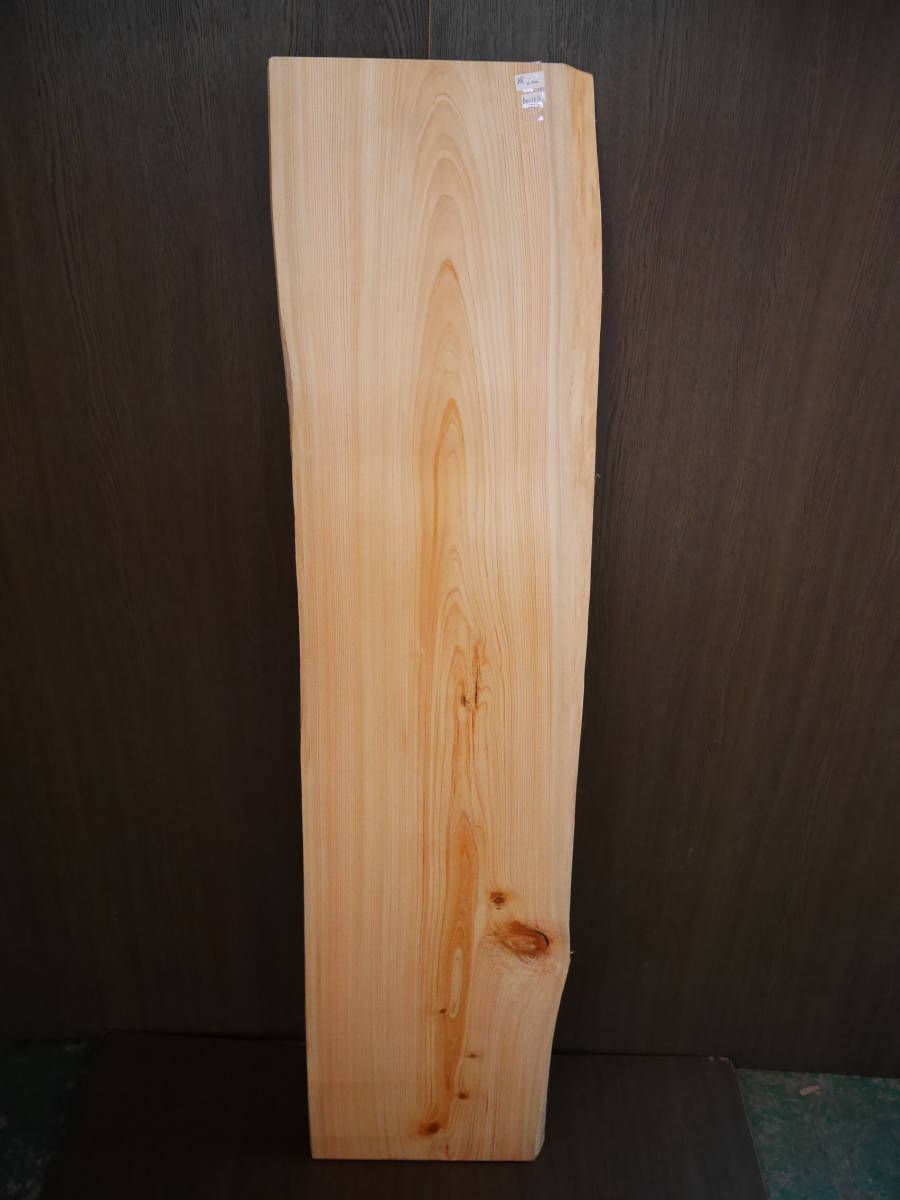 b0030309 桧●約1m24.3㎝×30cm×厚3cm☆無垢板1枚板 木材 板 DIY 板材 天板 棚板 テーブル 看板 花台など種類豊富!拍卖