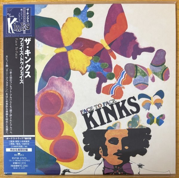 ◎THE KINKS /Face To Face (4th/1966年作/Bonus7曲)※国内盤CD(SAM)/紙ジャケ/完全生産限定/未開封/未使用【BMG BVCM-37973】2007/9/5発売拍卖