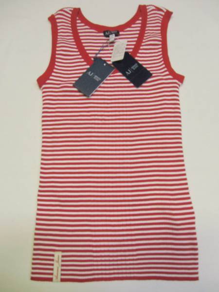 新品 ARMANI JEANS アルマーニジーンズ ボーダータンクトップ拍卖