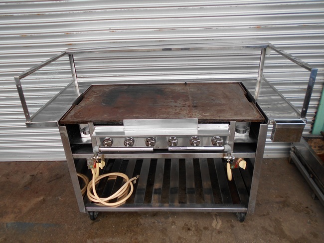 ツヤマ 鉄板焼き台架台付き W1500×D850×H800mm 拍卖