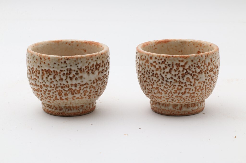 萩焼 湯呑 2客 茶器 おちょこ ぐい飲み かわいいサイズ@603sea501拍卖