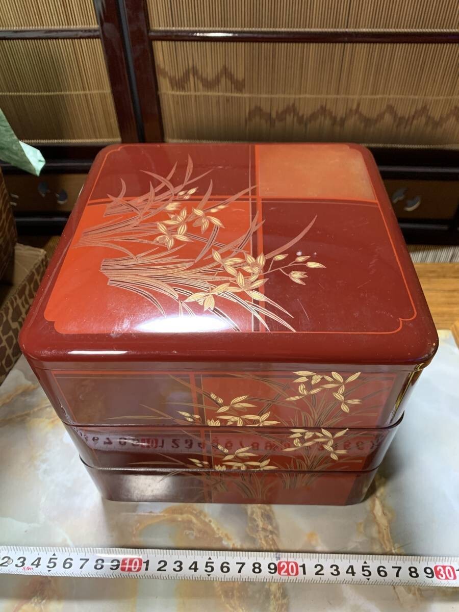 未使用品? もしくは軽微 重箱3段#よ203拍卖