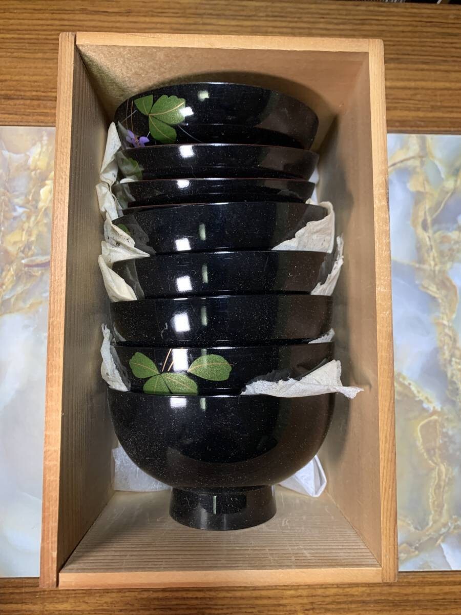 未使用品 天然木加工品 吸物椀 5ケ #my203拍卖