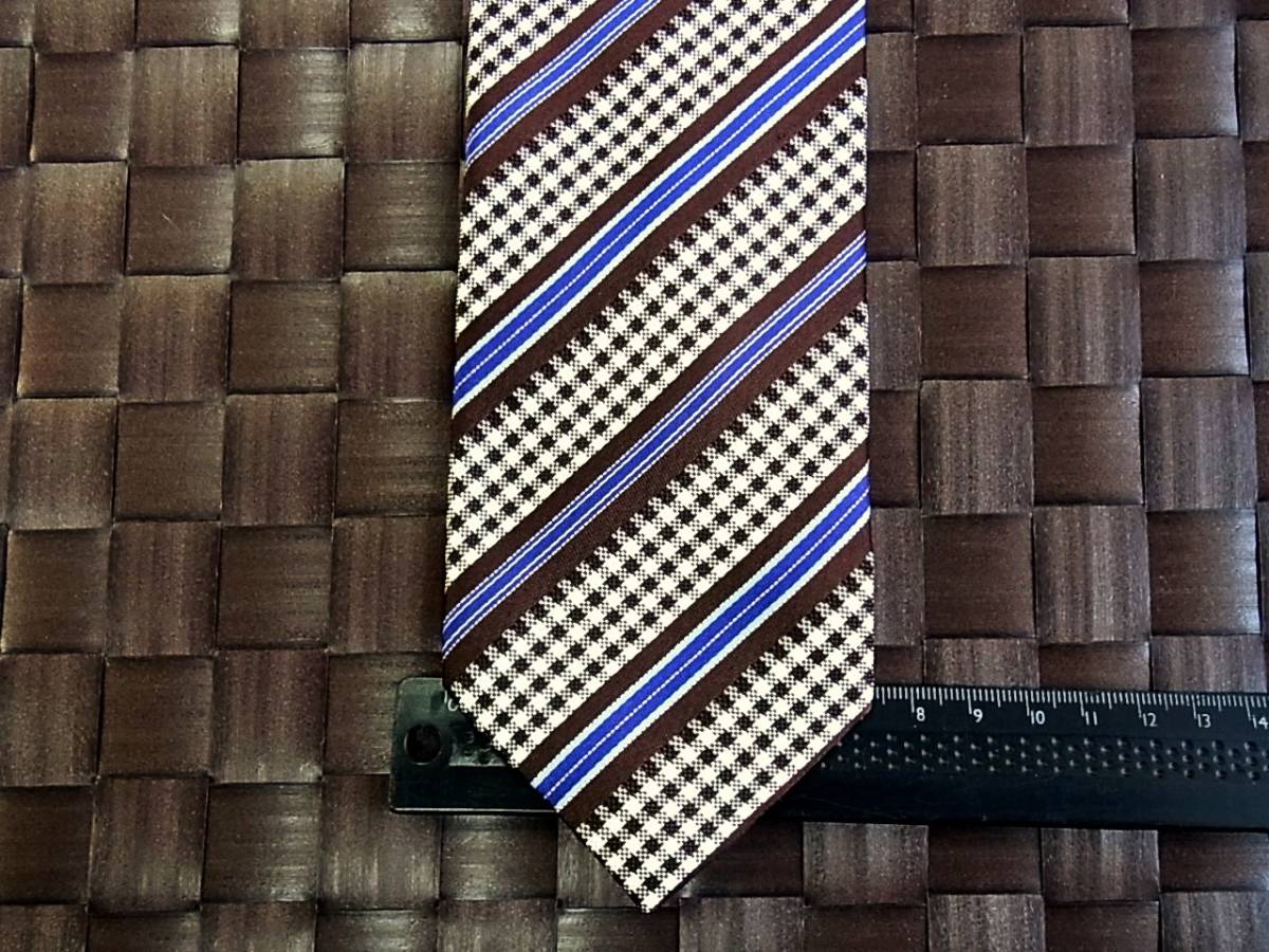 【特選】1006美品メイル&コー「MALE&Co.」(メール&コー)ネクタイ【人気の超細ナロータイ】シルク100%拍卖