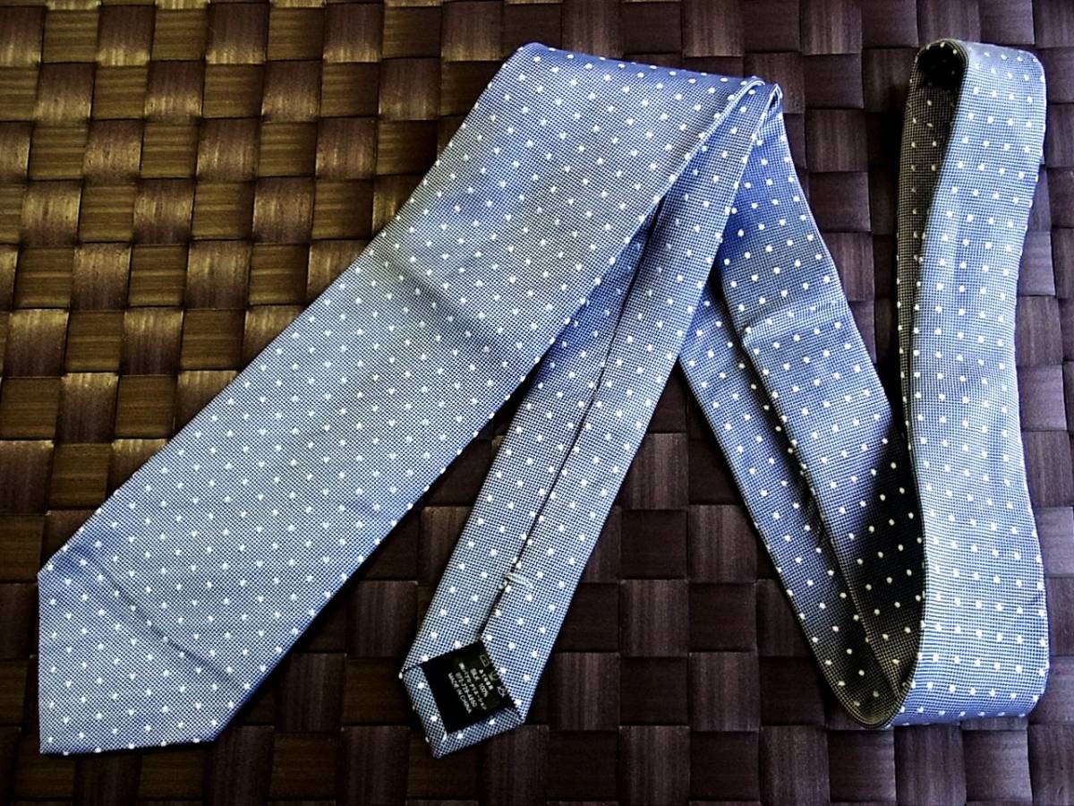 【特選】1203美品P.S.FA ★パーフェクトスーツファクトリー】PSFA/ネクタイ【人気の細ナロータイ】シルク100%/水玉拍卖