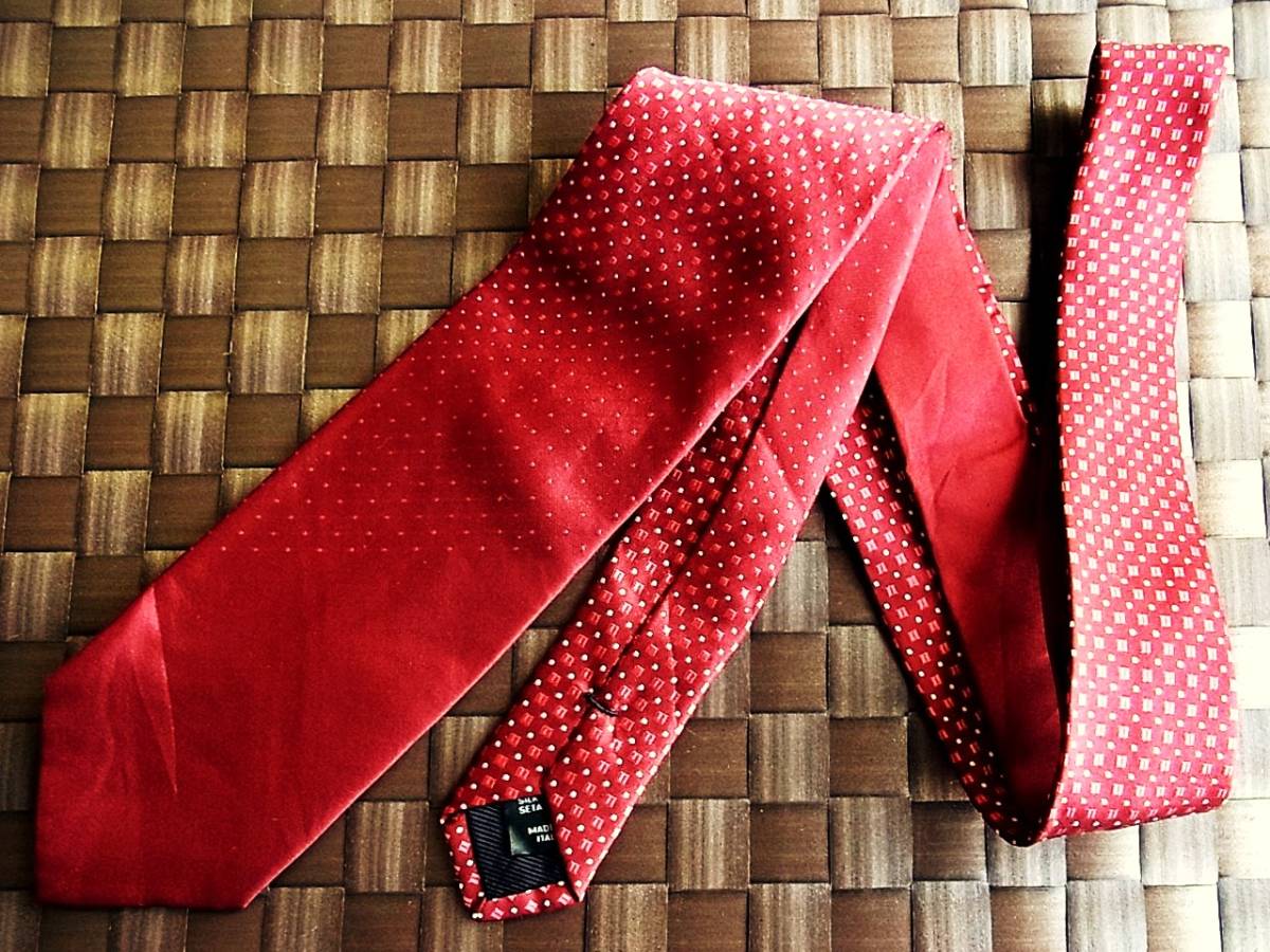 【特選】1216美品P.S.FA ★パーフェクトスーツファクトリー】PSFA/ネクタイ【人気の中細ナロータイ】シルク100%/小紋拍卖