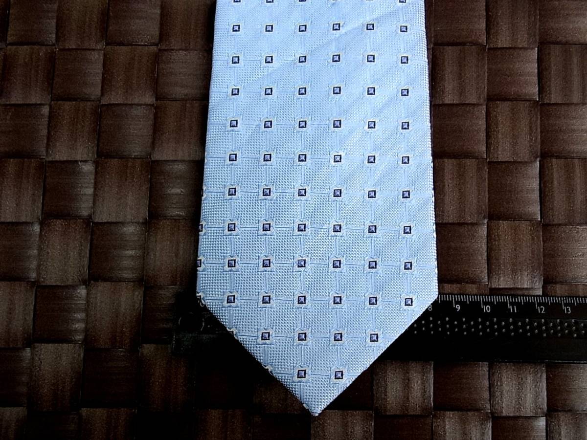 【特選】1095美品カルディアーネ「CALDIANE」ネクタイ【人気の中細ナロータイ】シルク100%/小紋拍卖