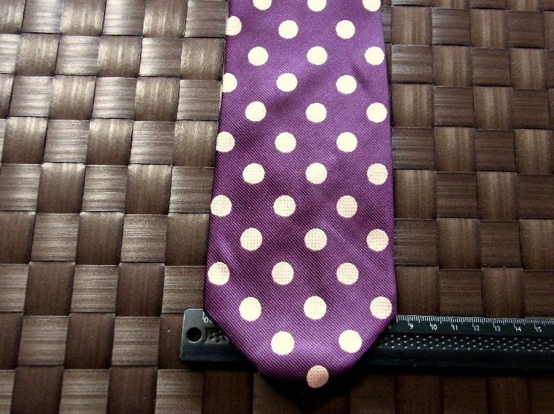 【特選】1325美品スーツセレクト「SUIT SELECT」ネクタイ【人気の細ナロータイ】シルク100%拍卖