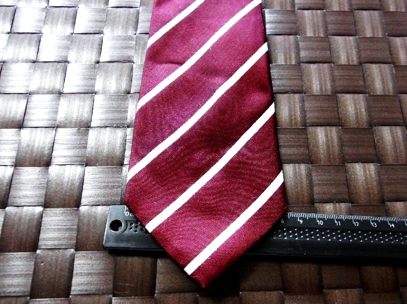 【特選】1247美品P.S.FA ★パーフェクトスーツファクトリー】PSFA/ネクタイ【人気の中細ナロータイ】シルク100%/ストライプ拍卖