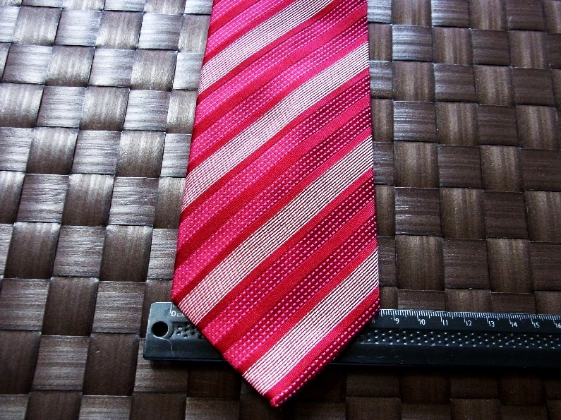 【特選】1255美品P.S.FA ★パーフェクトスーツファクトリー】PSFA/ネクタイ【人気の中細ナロータイ】シルク100%/ストライプ拍卖