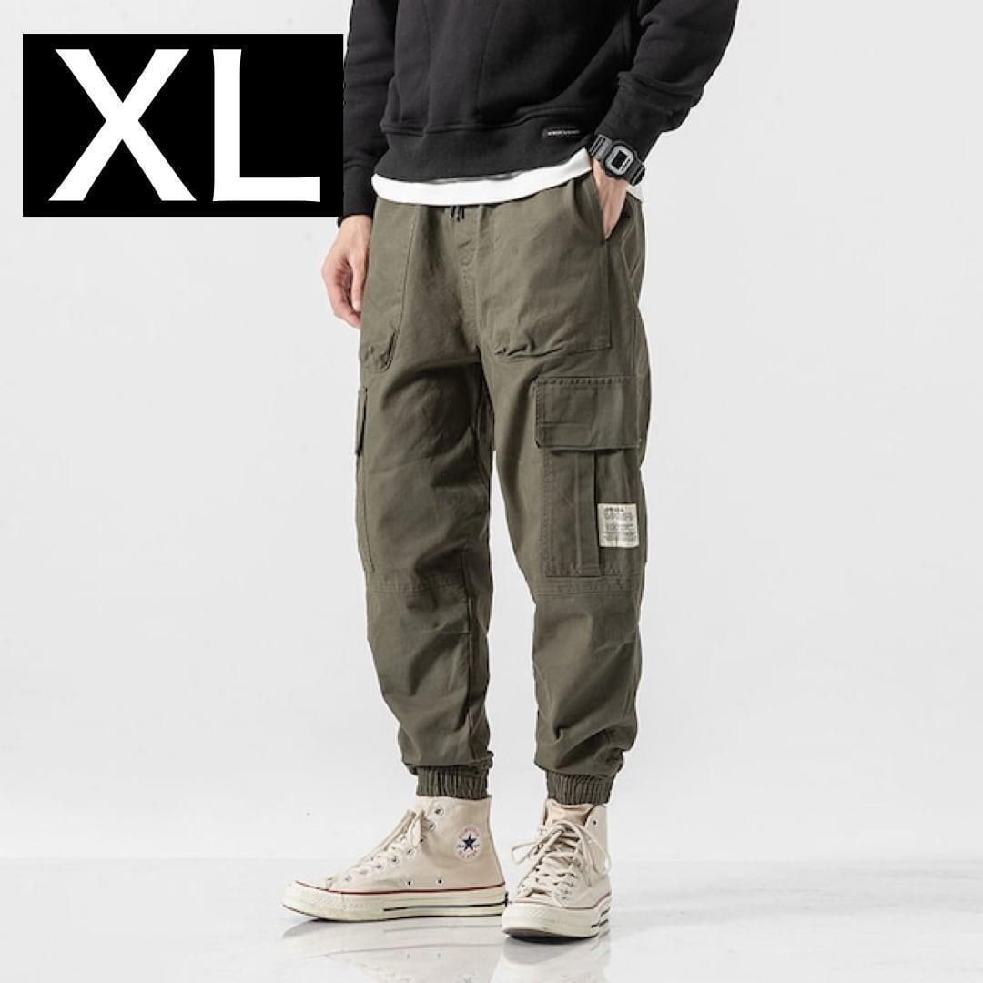 カーゴパンツ ジャガーパンツ ワークパンツ ストリート カーキ XLサイズ拍卖