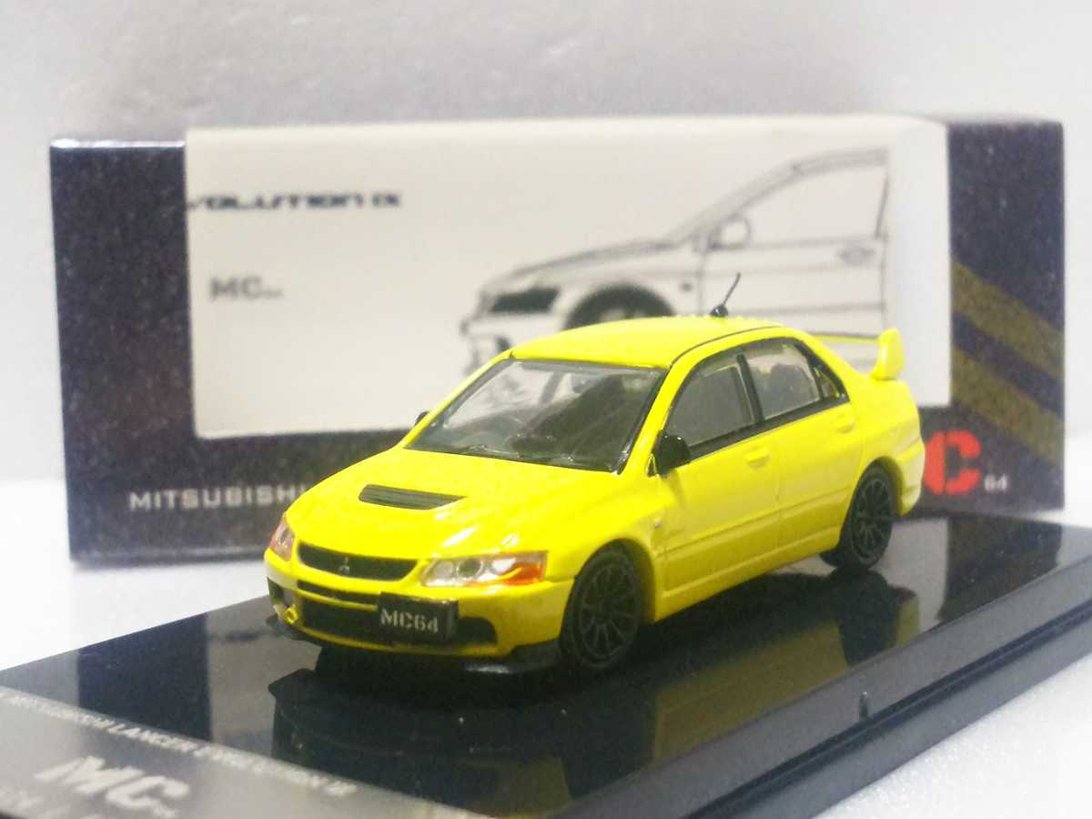 MC64 1/64 三菱 ランサーエボリューション9 ランエボⅨ 黄 イエロー 600台限定 Lancer Evolution 9 Yellow拍卖