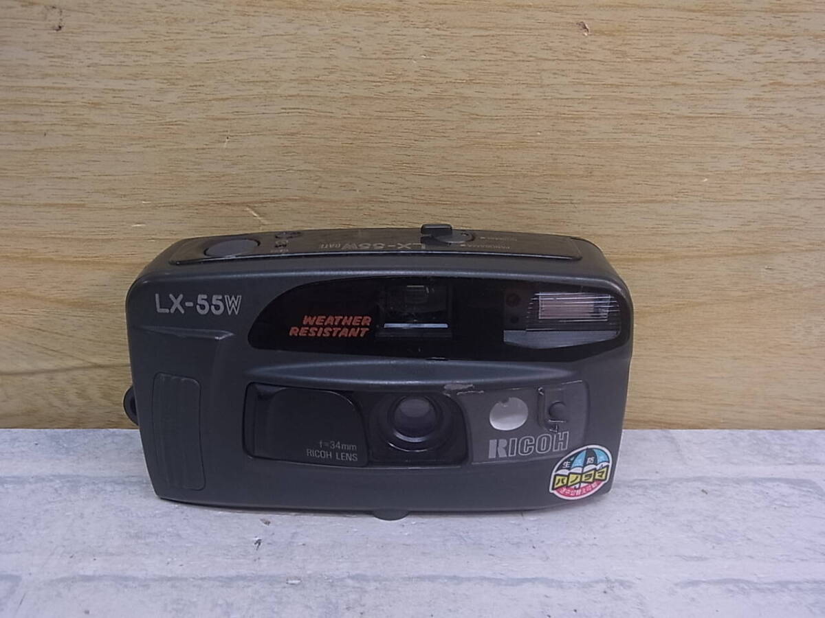 ◎N/900●リコー RICOH☆コンパクトフィルムカメラ☆LX-55W☆動作不明☆ジャンク拍卖