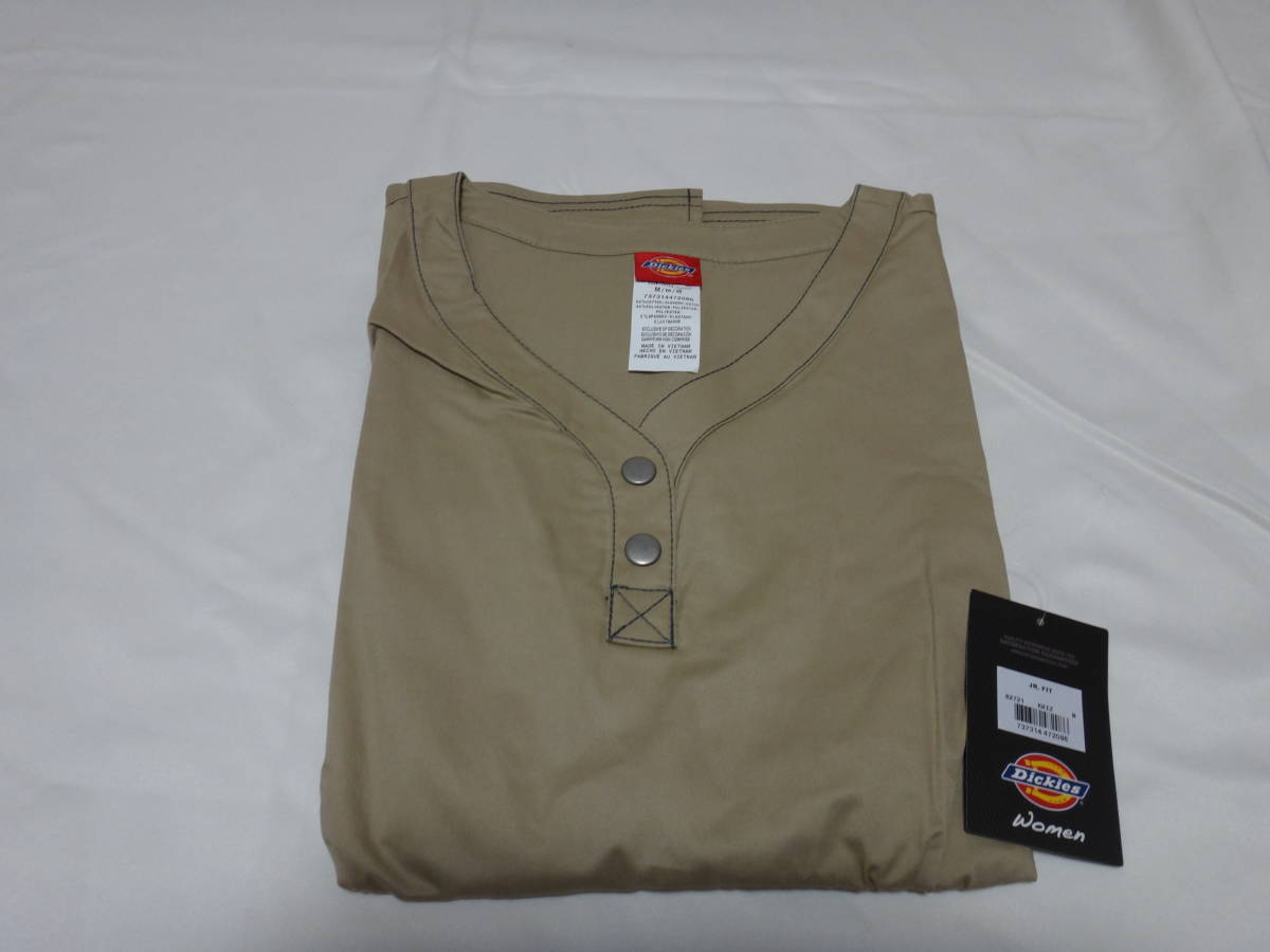 ★☆Dickies/ディッキーズ レディスワークシャツ:新品未使用 レア品 XSサイズ:ベージュ☆★拍卖