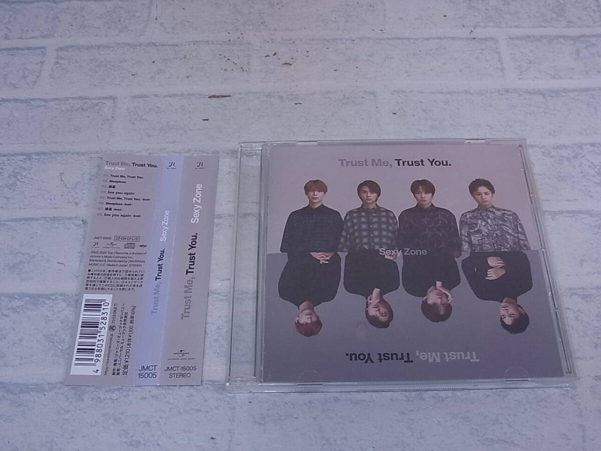〓AB/948●邦楽CD☆Trust Me,Trust You.☆通常盤☆Sexy Zone timelesz拍卖