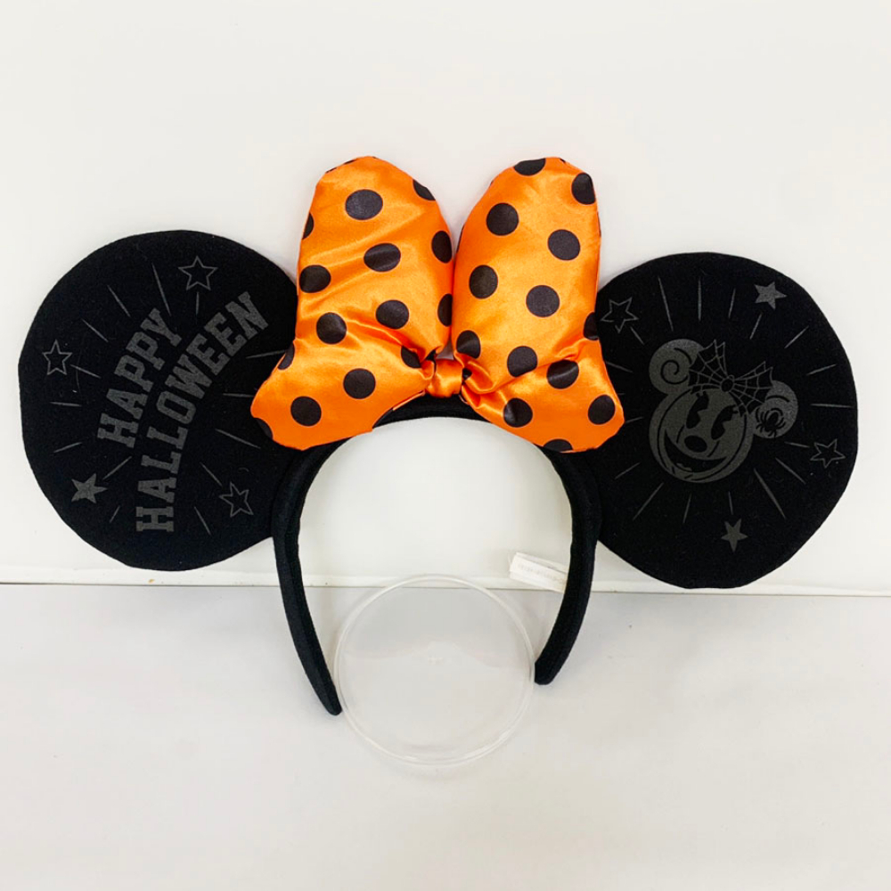 東京ディズニーリゾート ハロウィン2016 リボン カチューシャ ミニーマウス オレンジ【5575拍卖