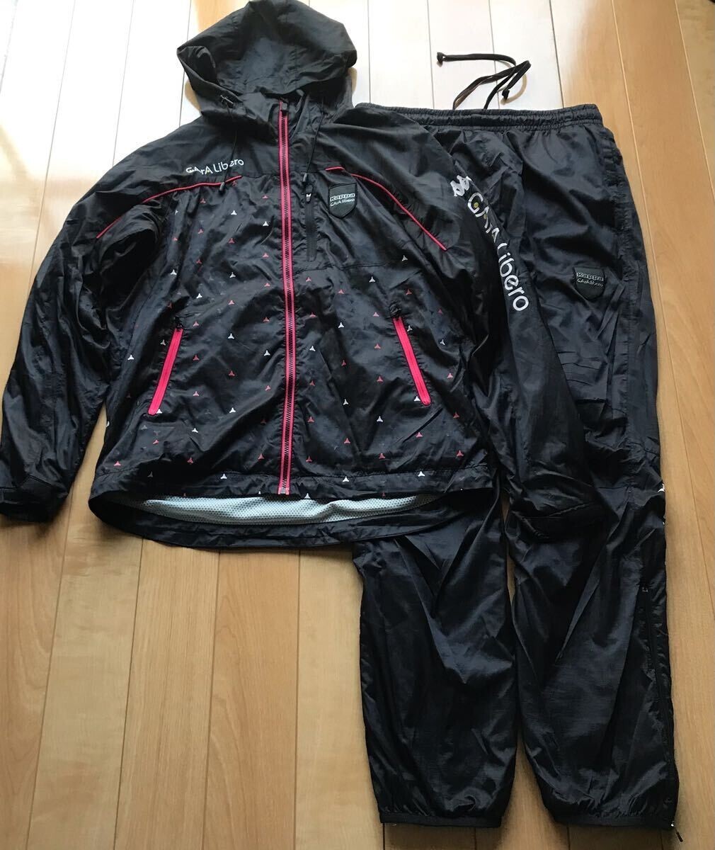 カッパ セットアップジャージ 167-6-15 メンズ L ブラック拍卖