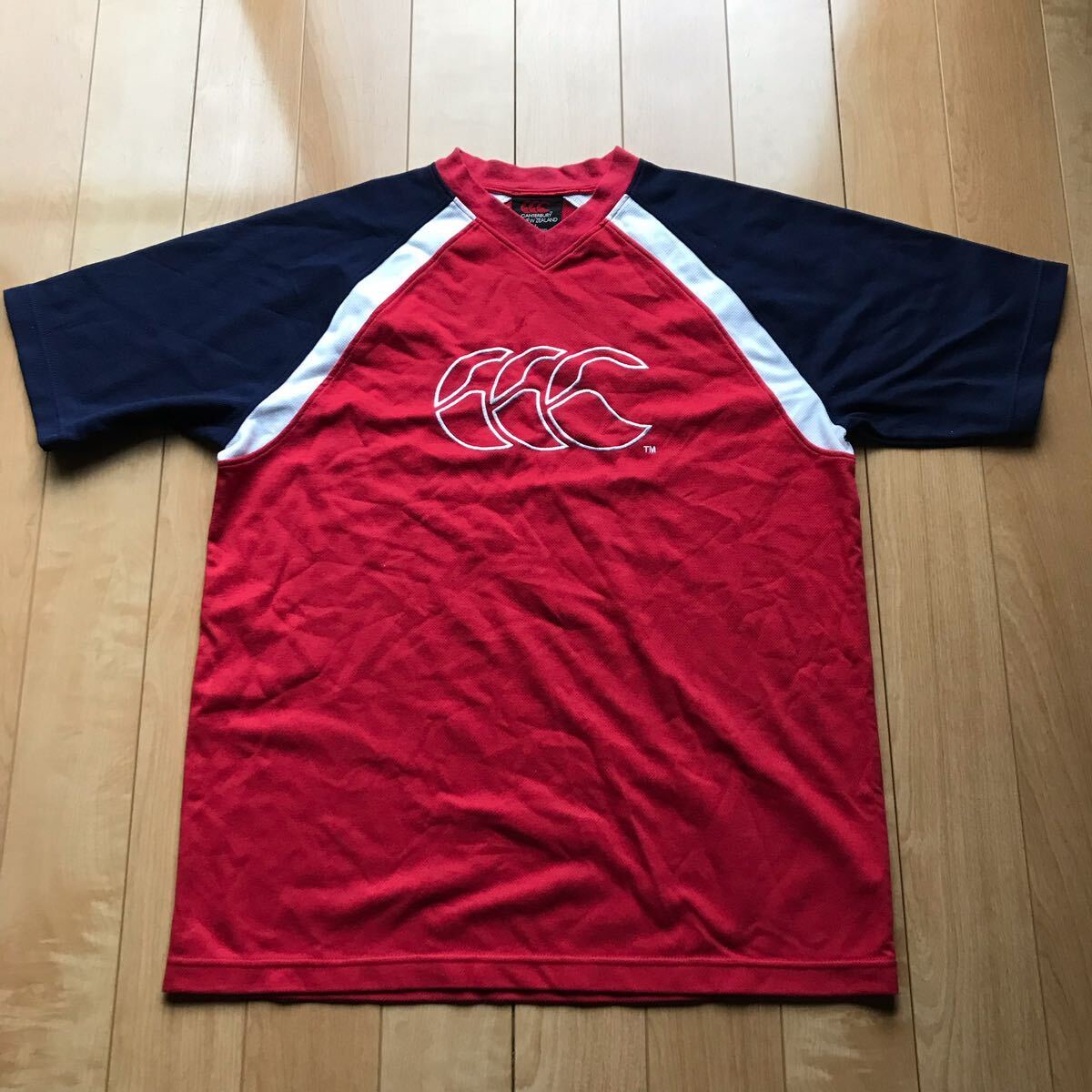 カンタベリーオブニュージーランド ピステ 123-1-351 メンズ L レッド ラグビー拍卖