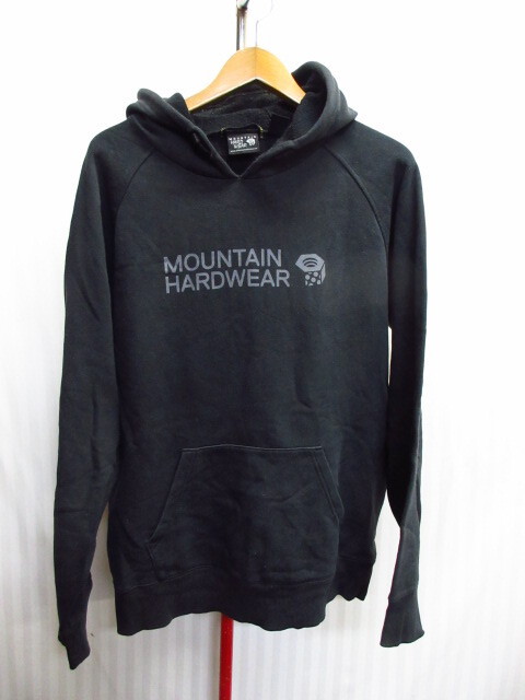 マウンテンハードウェア パーカー メンズL 黒 スウェットパーカー ロゴ フーディージャケット アウトドアジャケット ブルゾン 03071拍卖