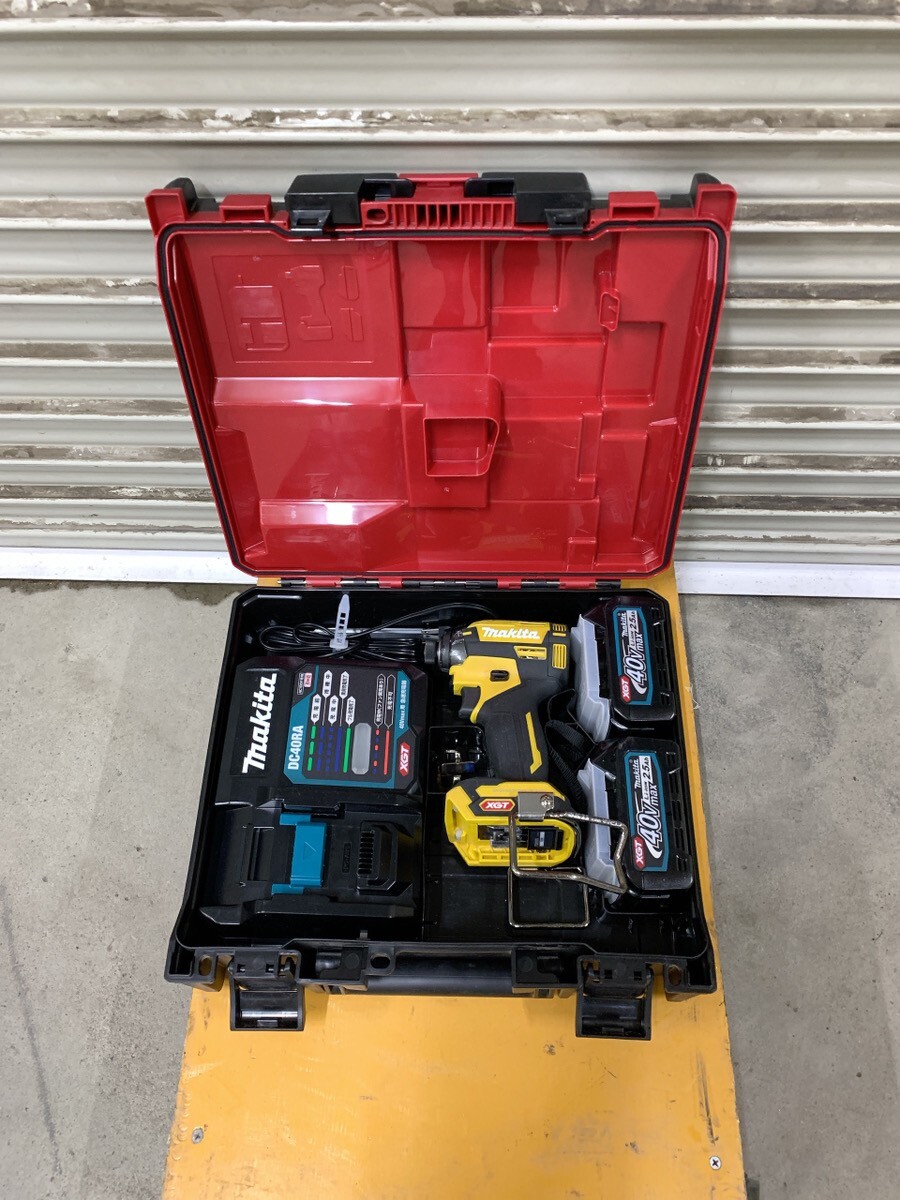 中古 マキタ makita 充電式 インパクトドライバ TD002GDXFY 40Vmax フレッシュイエロー 電動工具 引取歓迎 茨城県常陸大宮 0319こ2 E2 100拍卖