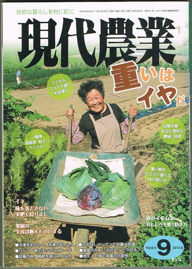 110* 現代農業 2013.09 重いはイヤだ拍卖