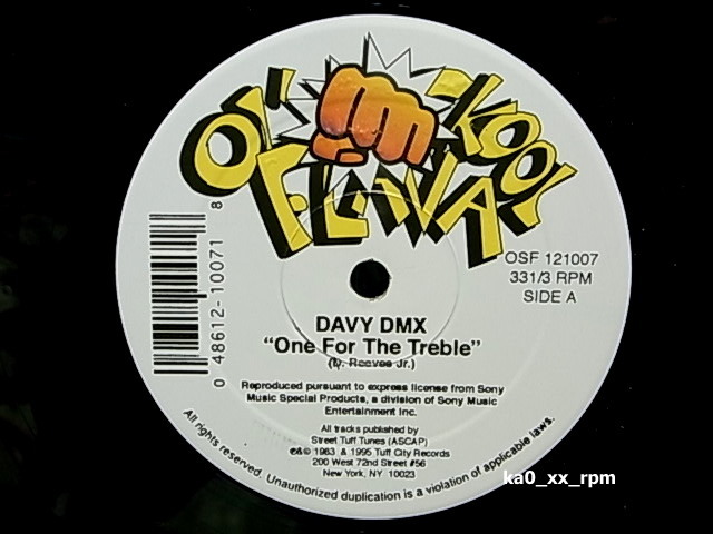 ★☆Davy DMX「One For The Treble」☆★5点以上で送料無料!!!拍卖