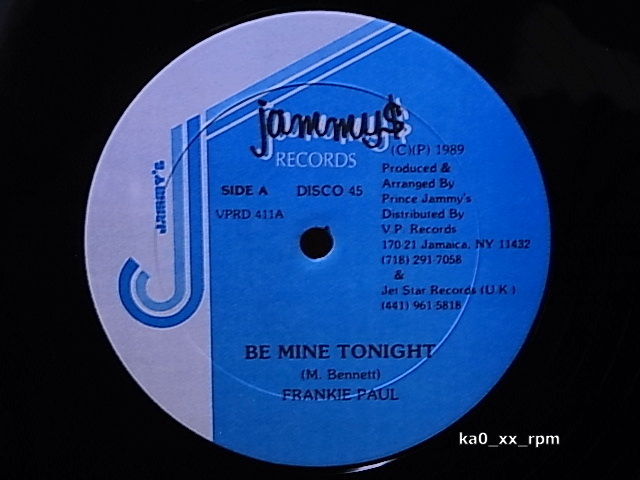 ★☆Frankie Paul「Be Mine Tonight」☆★5点以上で送料無料!!!拍卖