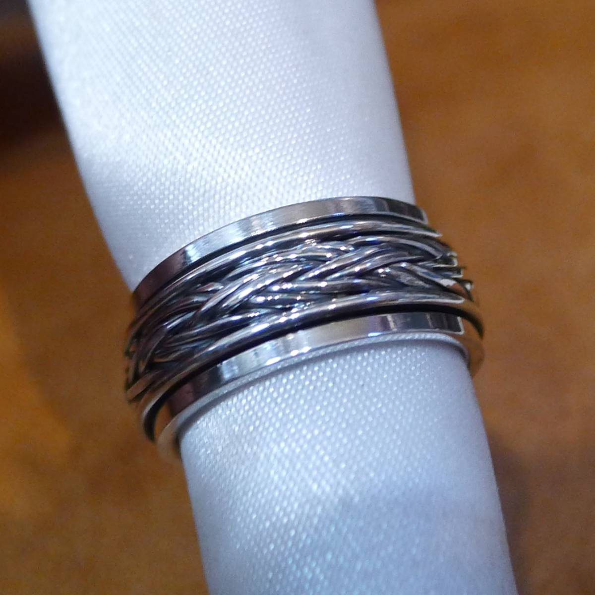 SR1922 指輪シルバー925刻リング 14号 スピナー リング ロープデザイン 送料無料拍卖